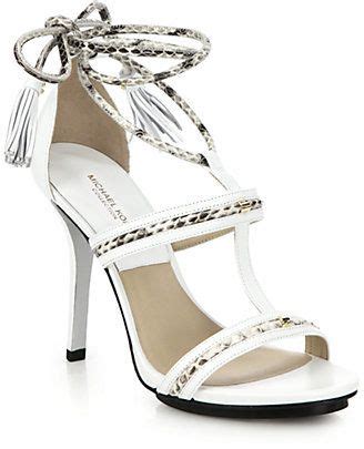 michael kors valera calf leather sandal